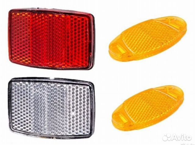 Катафот вело квадрат (передн.+задний) к-т (компл.)