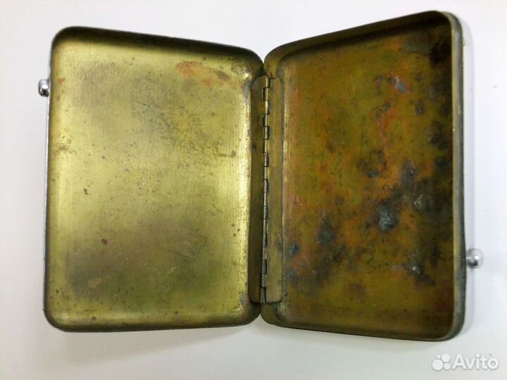 Портсигар 1944г военный именной ВОВ старинный