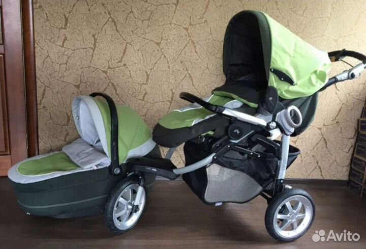 Коляска прогулка + люлька Peg perego