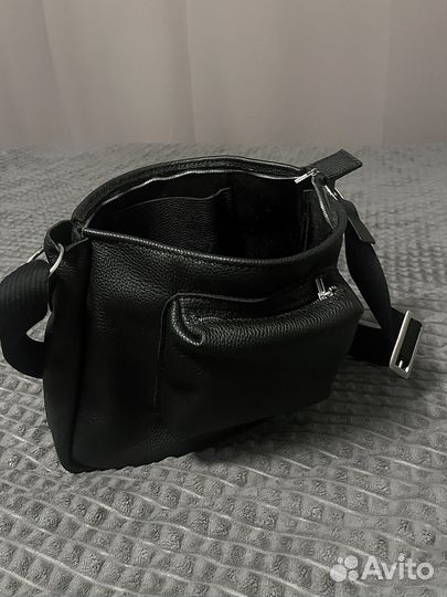 Мужская сумка через плечо натуральная кожа