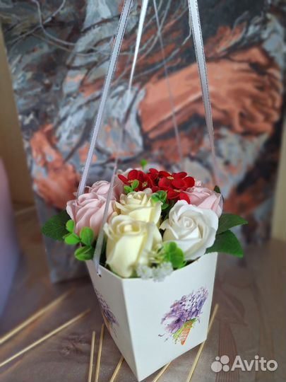 Букет на 8 марта мыльные розы