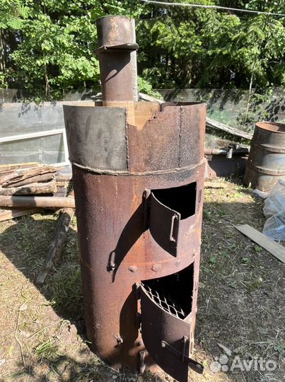 Печь с баком