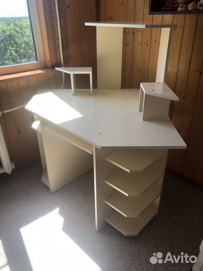 Компьютерный стол белый бу