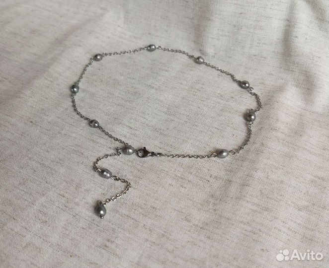 Колье трансформер чокер с жемчугом