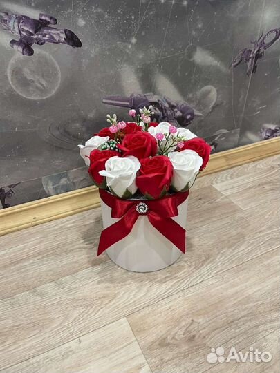 Букет из мыльных цветов