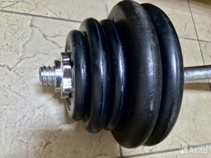 Скамья для жима Domyos BM120 со штангой