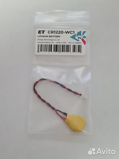 Элемент питания ET CR1220-WC1 PK1