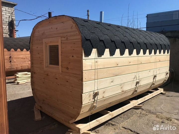 Баня-бочка под ключ