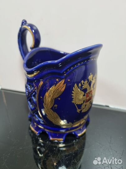 Подстаканник, керамика/кобальт