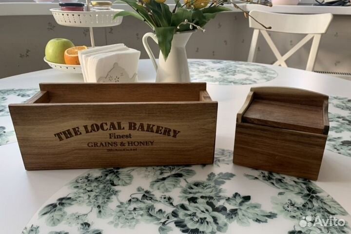 Ящик деревянный для специй и масла как в H&M