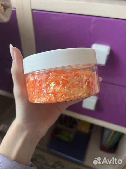 Посыпка для слаймов разных цветов