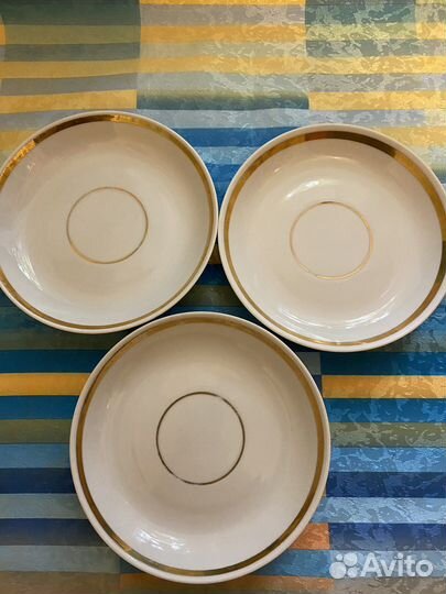 Блюдца,Хайтинский фарфоровый завод,Дулево,вфз