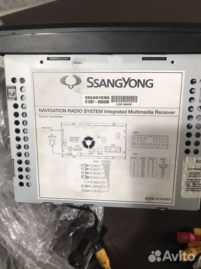 Штатная магнитола на ssangyong actyon 2013