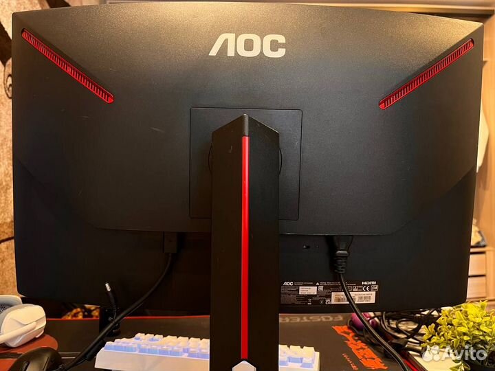 Монитор AOC gaming 2k-2560x1440 165 Гц CQ27G3SU/BK