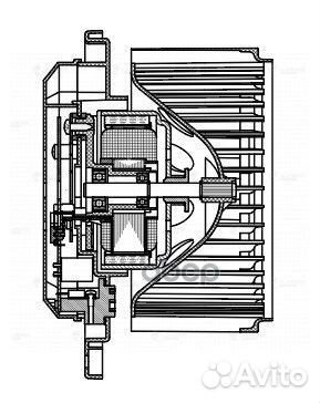 Э/вентилятор отоп. для а/м Infiniti QX56 (10)