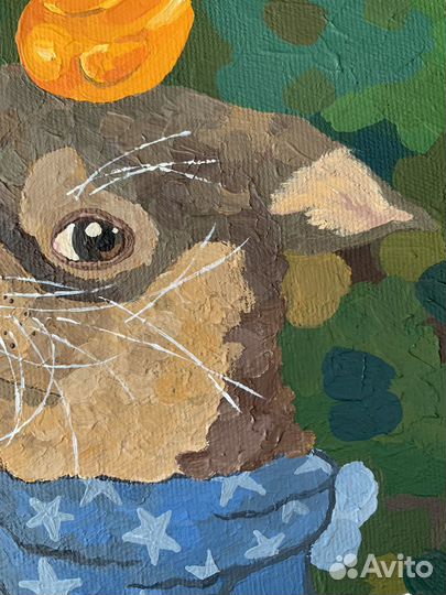 Картина с собакой, Чихуахуа с резиновой уточкой