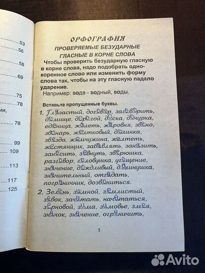 Правила и упражнения по русскому языку 1997