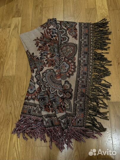 Палантин квадрат, жаккард