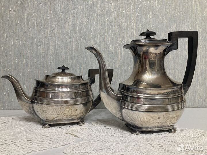 Чайник кофейник посеребрение