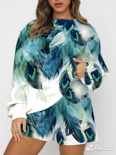 Пёрышки ткань футер и кулир