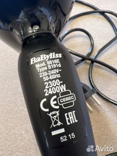 Фен Babyliss Италия