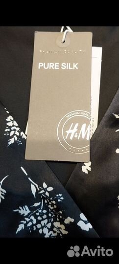 Новое платье H&M silk blend