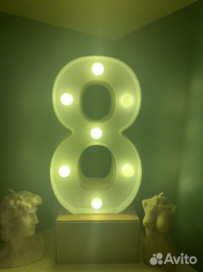 Цифра с лампами