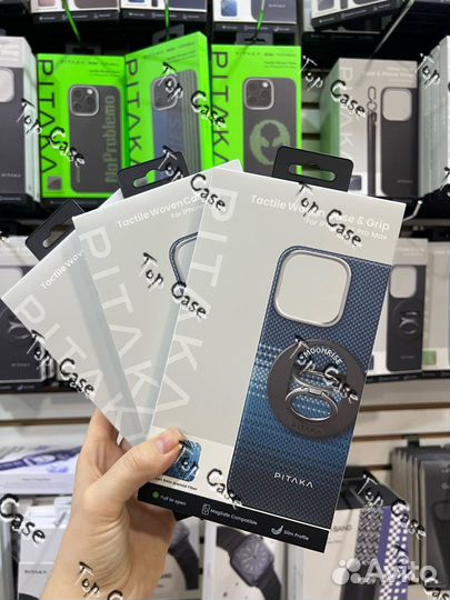 Чехол Pitaka для 16 Pro Max +Grip Moonrise