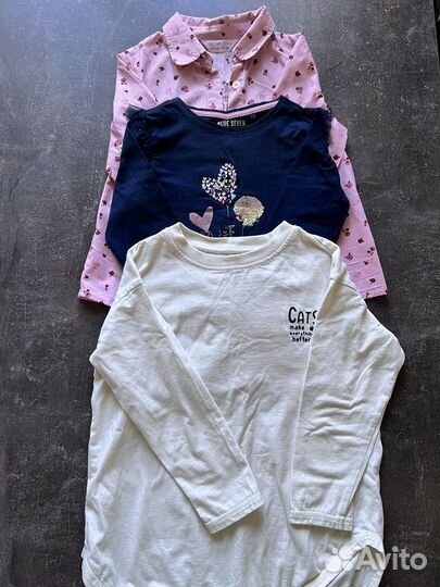 Вещи пакетом на девочку 110 см