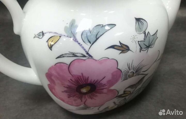 Советский фарфоровый сервиз лфз Розовая ветка