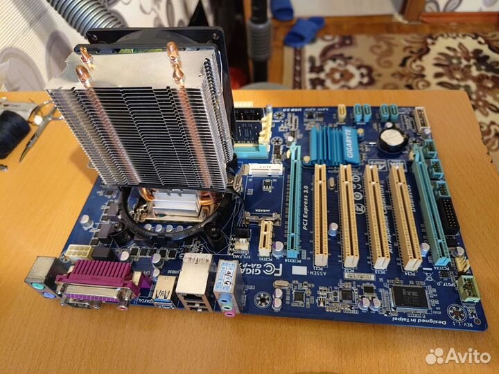 Комплект: Материнская плата+проц+озу+кулер