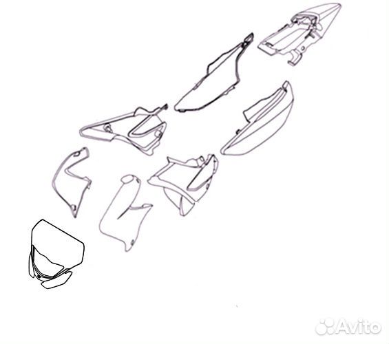 Облицовка (пластик) мотоцикла Racer panther