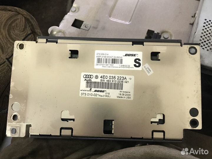 Audi A8 d3 усилитель музыки Bose