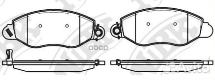 Тормозные колодки дисковые PN51162 NiBK