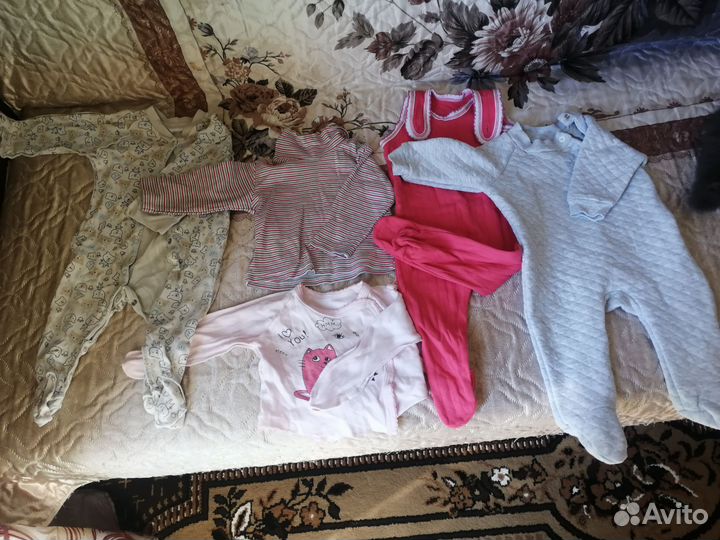 Детские вещи пакетом на девочку от 0 до 6 месяцев