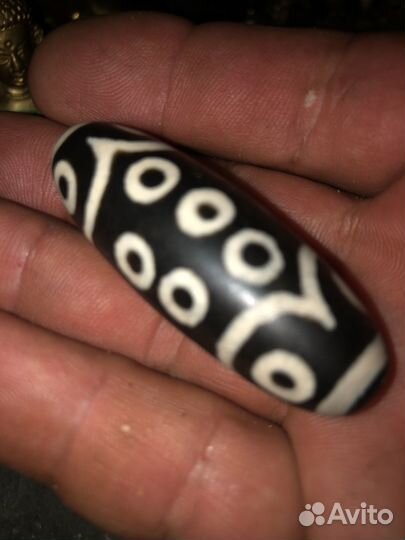 Бусина дзи 21 глаз старая