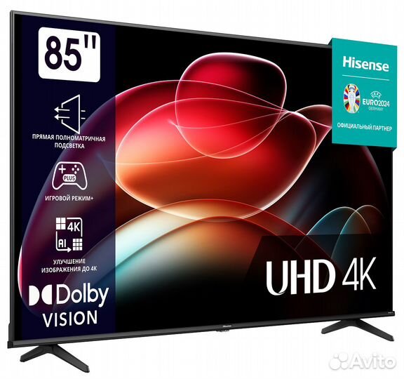 Телевизор Hisense 85A6K, черный