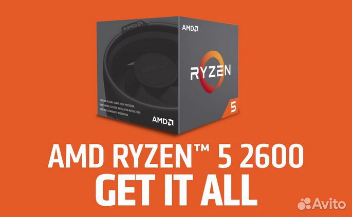 AMD Ryzen 5 2600 3.9GHz 16M 12 потоков AM4