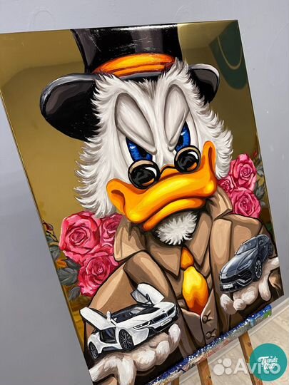 Семейная картина красками для интерьера в подарок