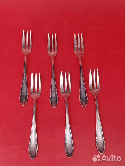 Набор антикварных десертных вилок. WMF. 1880-1886
