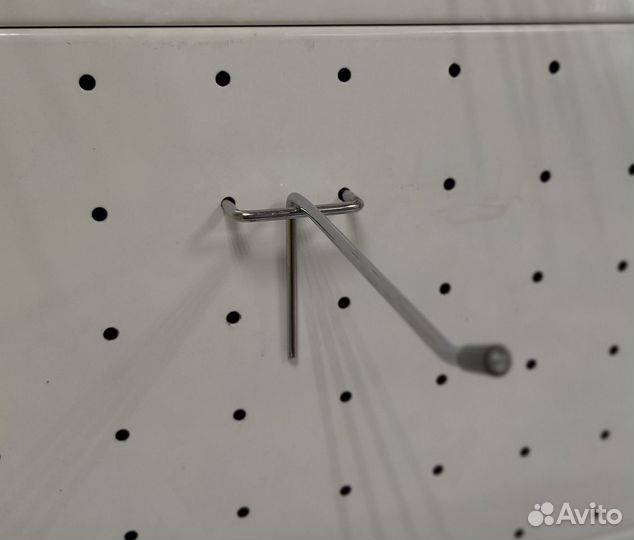 Крючок одинарный хромированный 150 мм диаметр 4мм