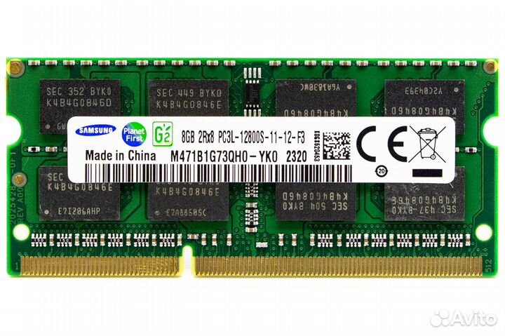 Новый sodimm DDR3L 8GB 1600мгц Samsung DR227