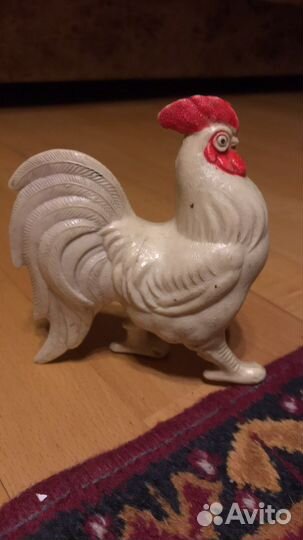 Игрушка Петушок колкий пластик СССР клеймо