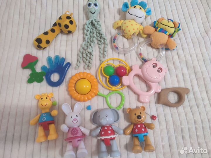 Детские игрушки, погремушки, прорезыватели