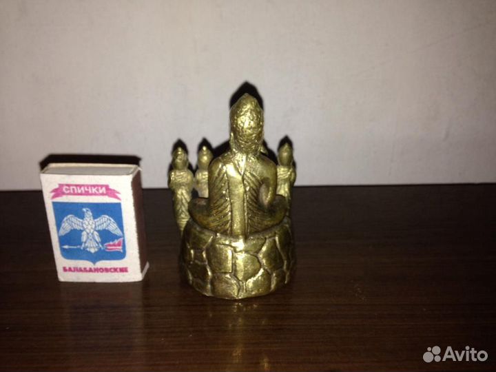 Антикварная статуэтка Будда с учениками редкость б