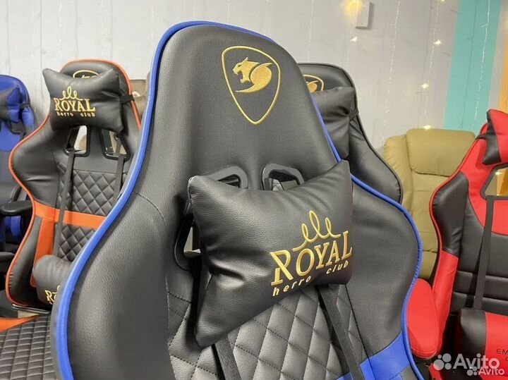 Компьютерное игровое кресло геймерское с массажем