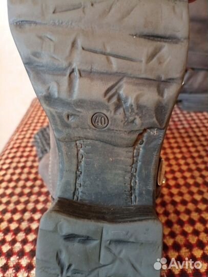 Полусапоги ботинки жен нат кожа 40р