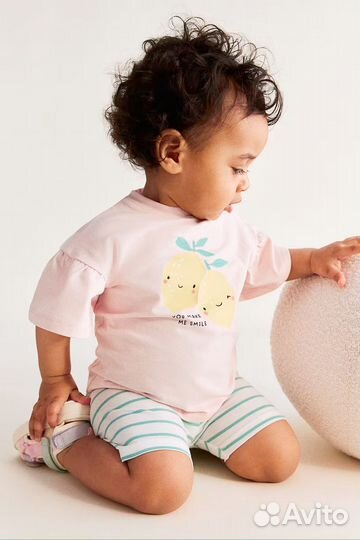 Костюм для девочки летний H&m 68 74 80 86