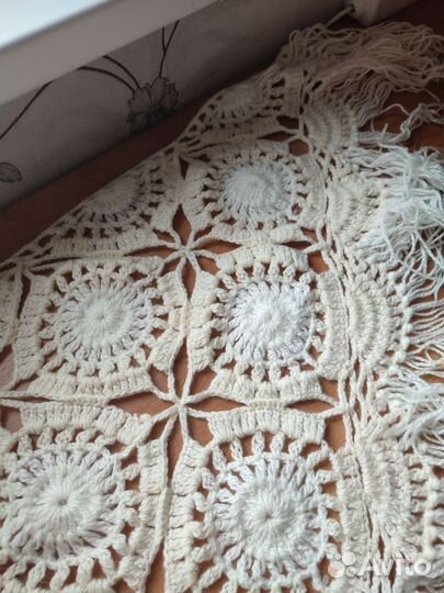 Шаль вязаная,ручная работа