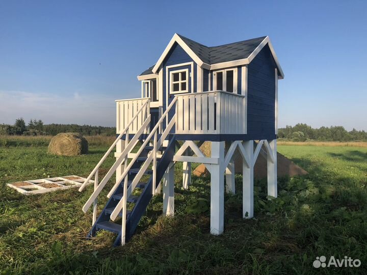 Детский деревянный домик для дачи